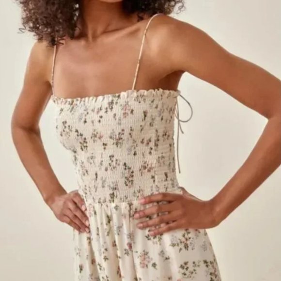 Reformation Sable Midi Dress - Riso - Picture 2 of 7